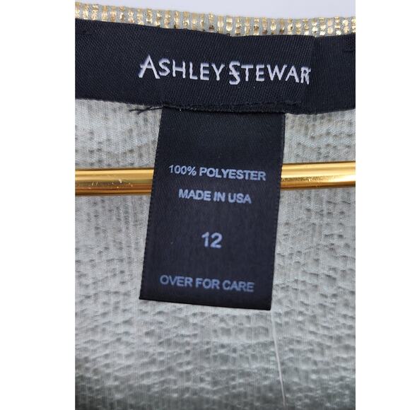 New NWT Ashley Stewart Gold Sleeveless Holiday Winter Layering Tank Top Size 12 - Picture 7 of 9
